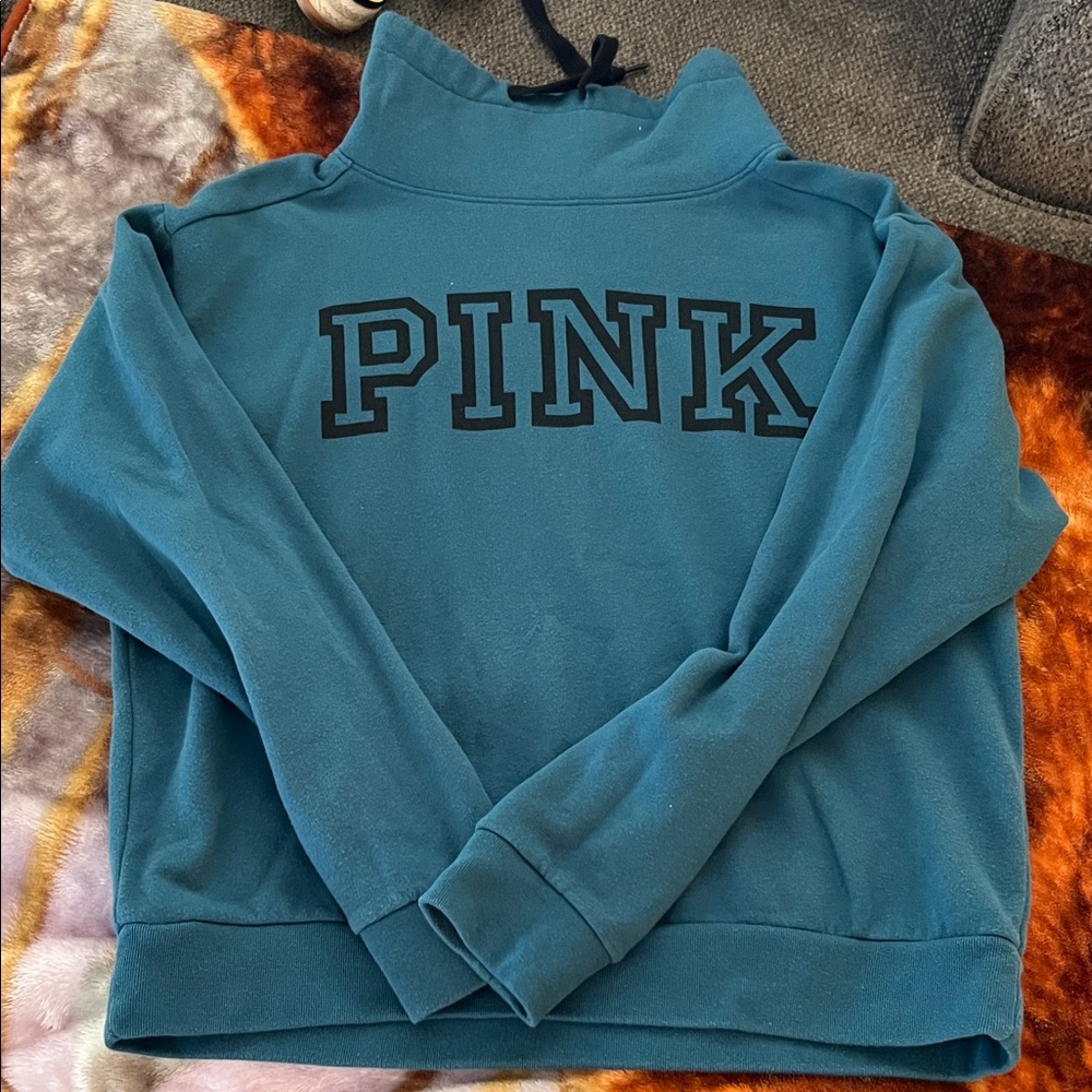 PINK Victoria's Secret Deep Green Pullover